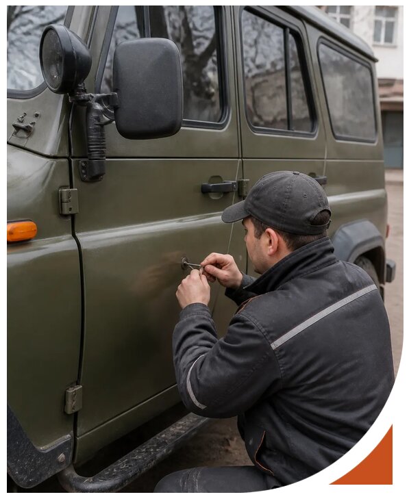 Профессиональное вскрытие автомобиля УАЗ без повреждений в Нижнем Новгороде